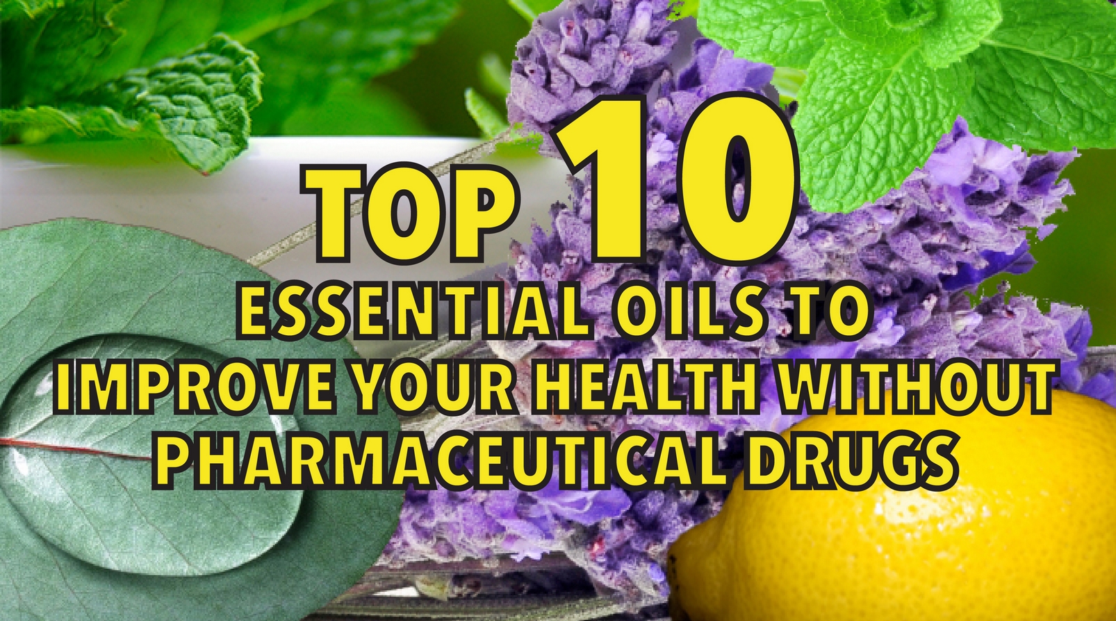 Top 10 essential oils to improve your health without pharmaceutical drugs