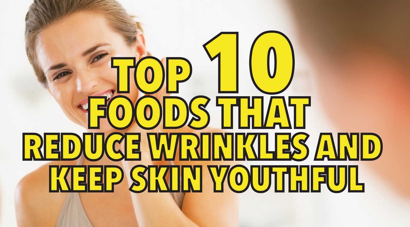 Top 10 foods that reduce wrinkles and keep skin youothful